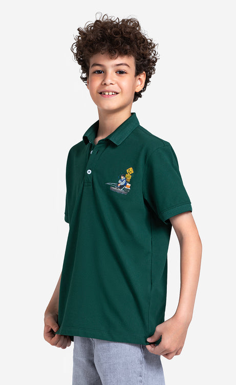 Boys' Printed Polo Shirt