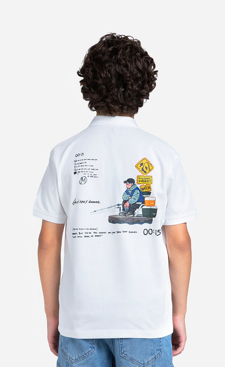 Boys' Printed Polo Shirt – view 4