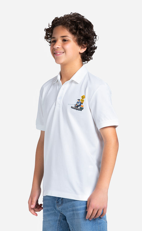 Boys' Printed Polo Shirt – view 3