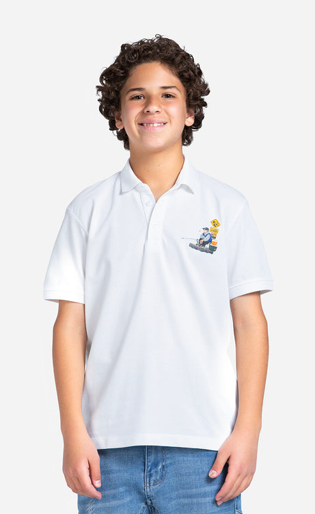 Boys' Printed Polo Shirt – view 2