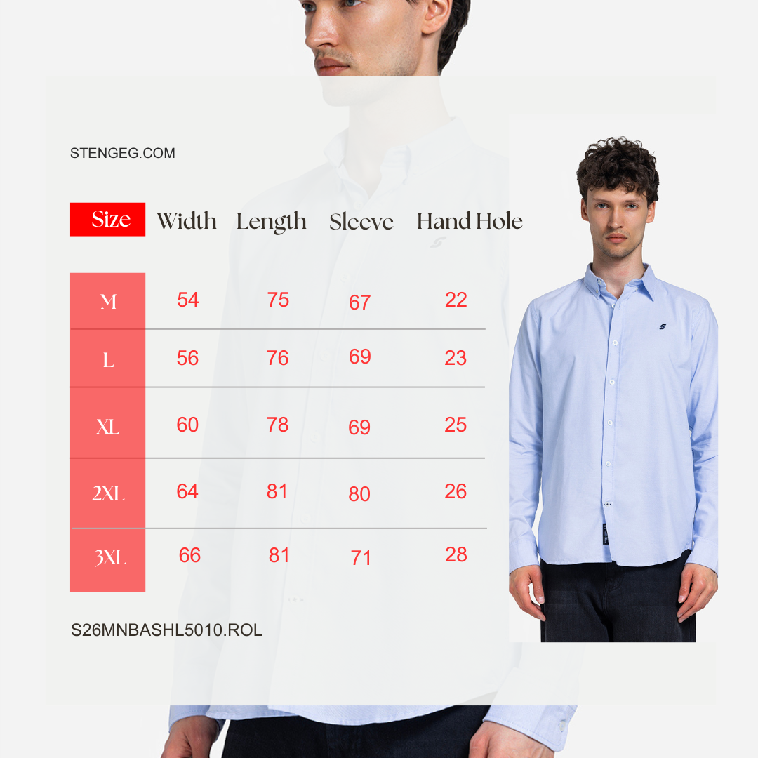 Long Sleeve Shirt - Men - Plain