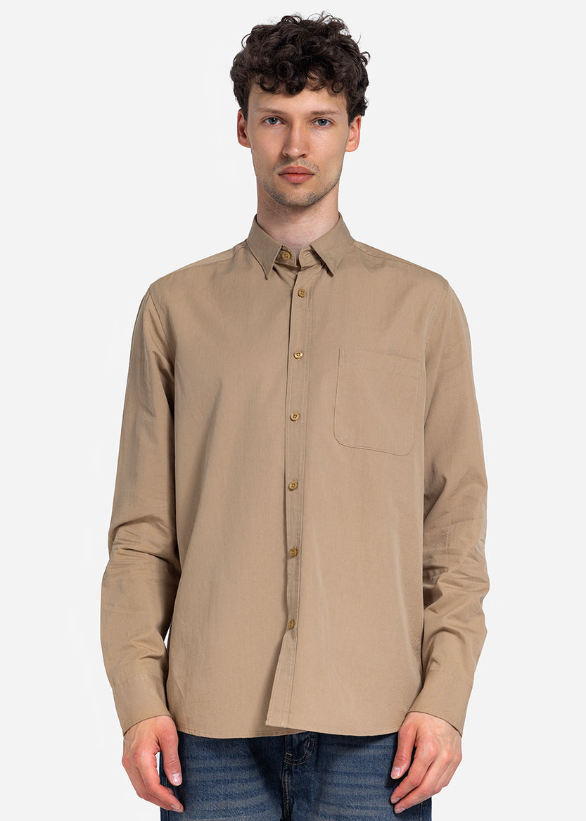 long sleeve shirt - Men - Plain