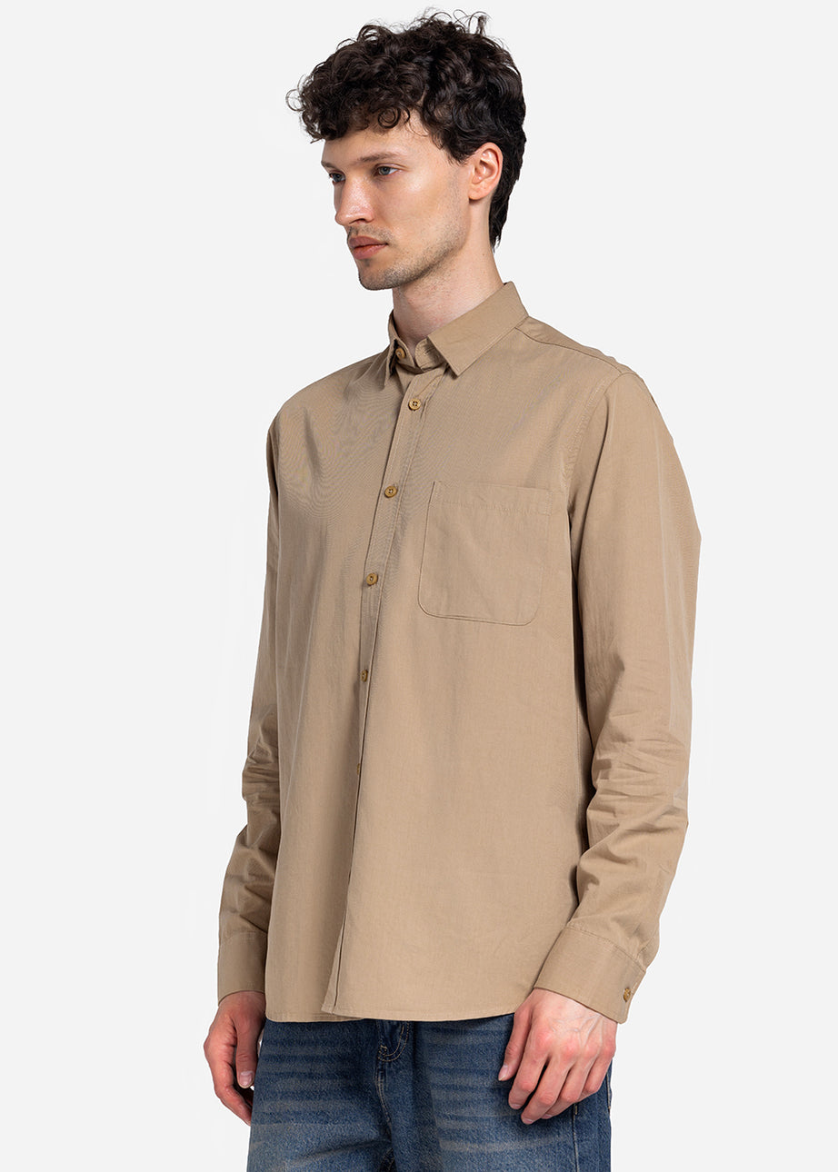 Long Sleeve Shirt - Men - Plain