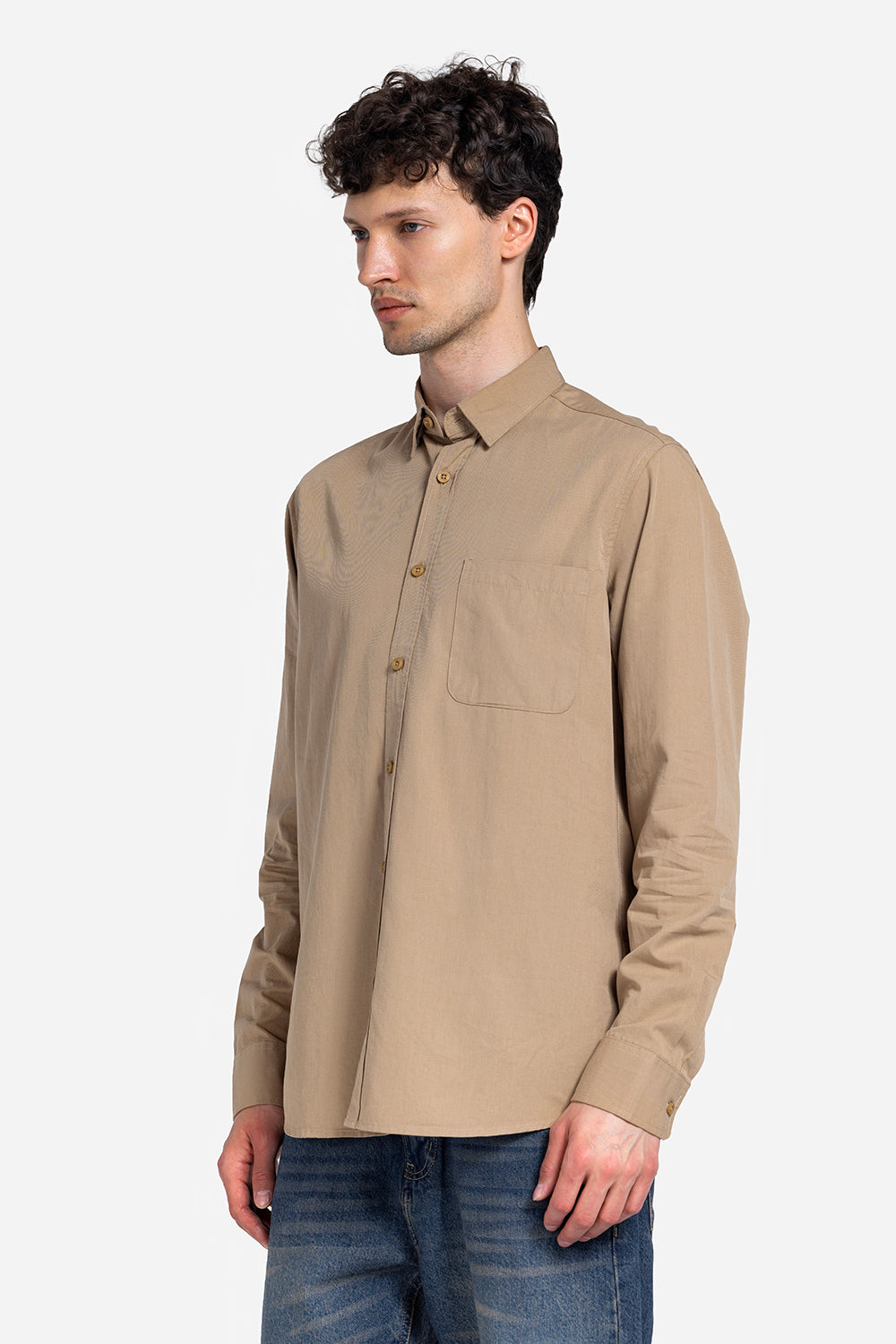 long sleeve shirt - Men - Plain