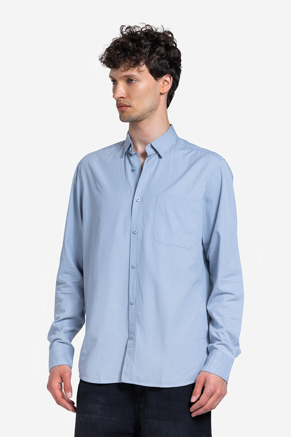 long sleeve shirt - Men - Plain