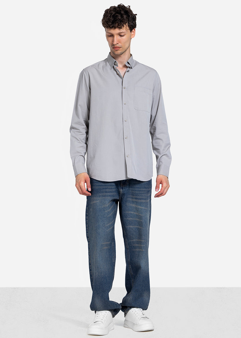 long sleeve shirt - Men - Plain