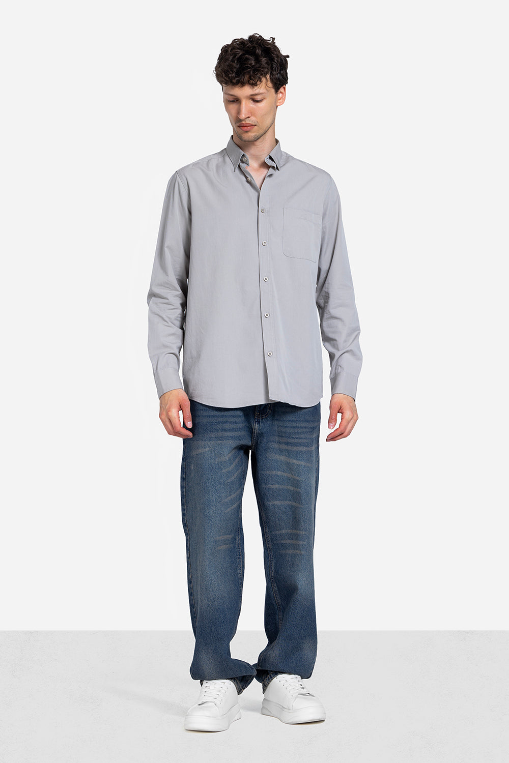 long sleeve shirt - Men - Plain