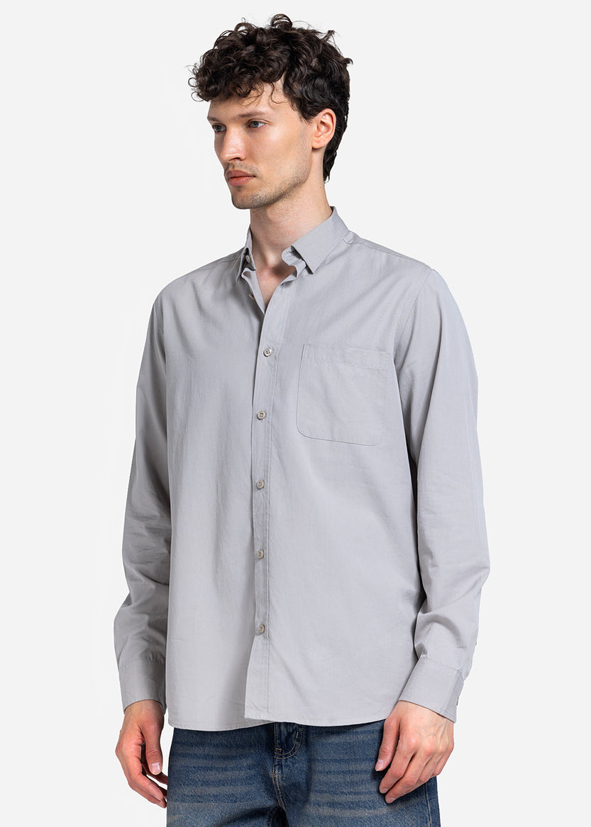 long sleeve shirt - Men - Plain