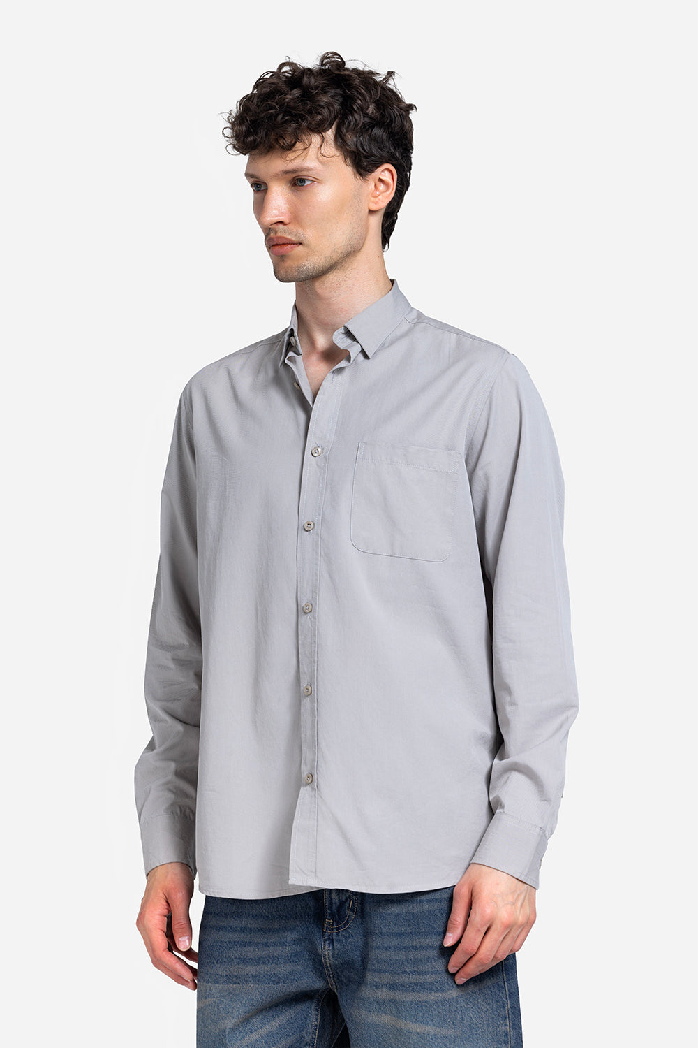 long sleeve shirt - Men - Plain