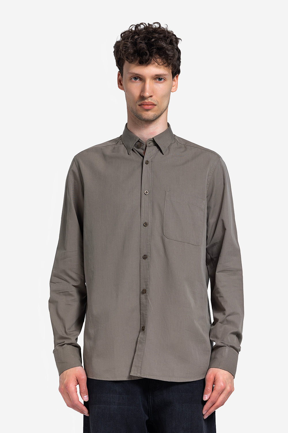 long sleeve shirt - Men - Plain