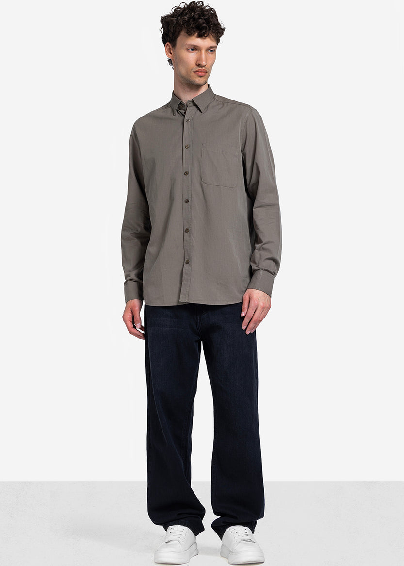 long sleeve shirt - Men - Plain