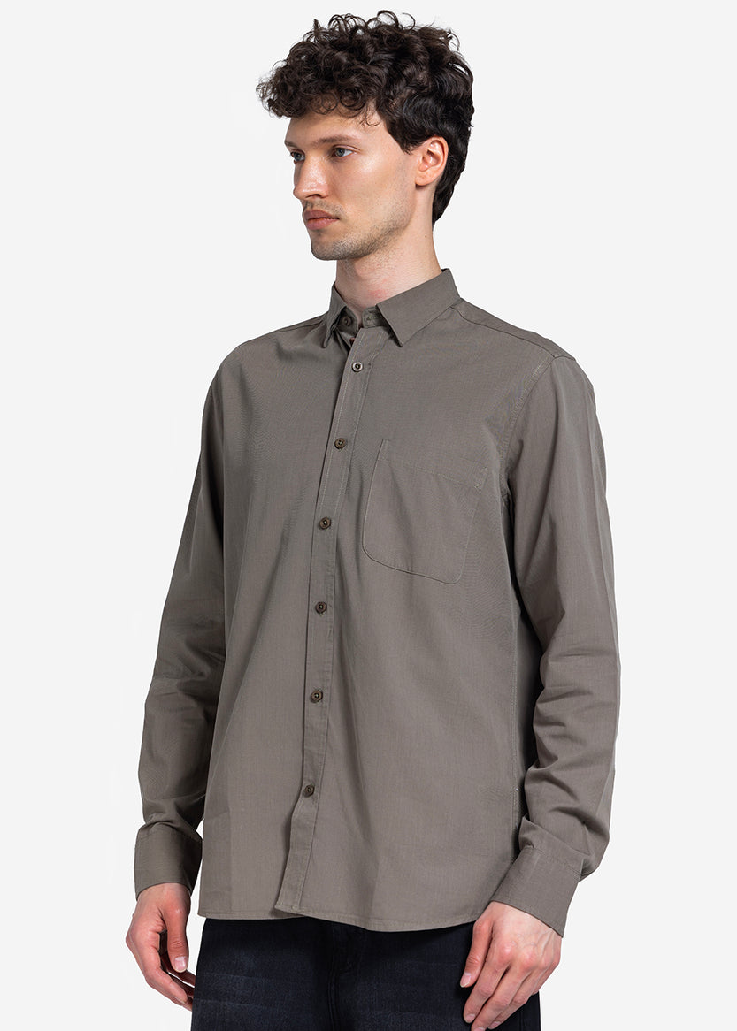 long sleeve shirt - Men - Plain