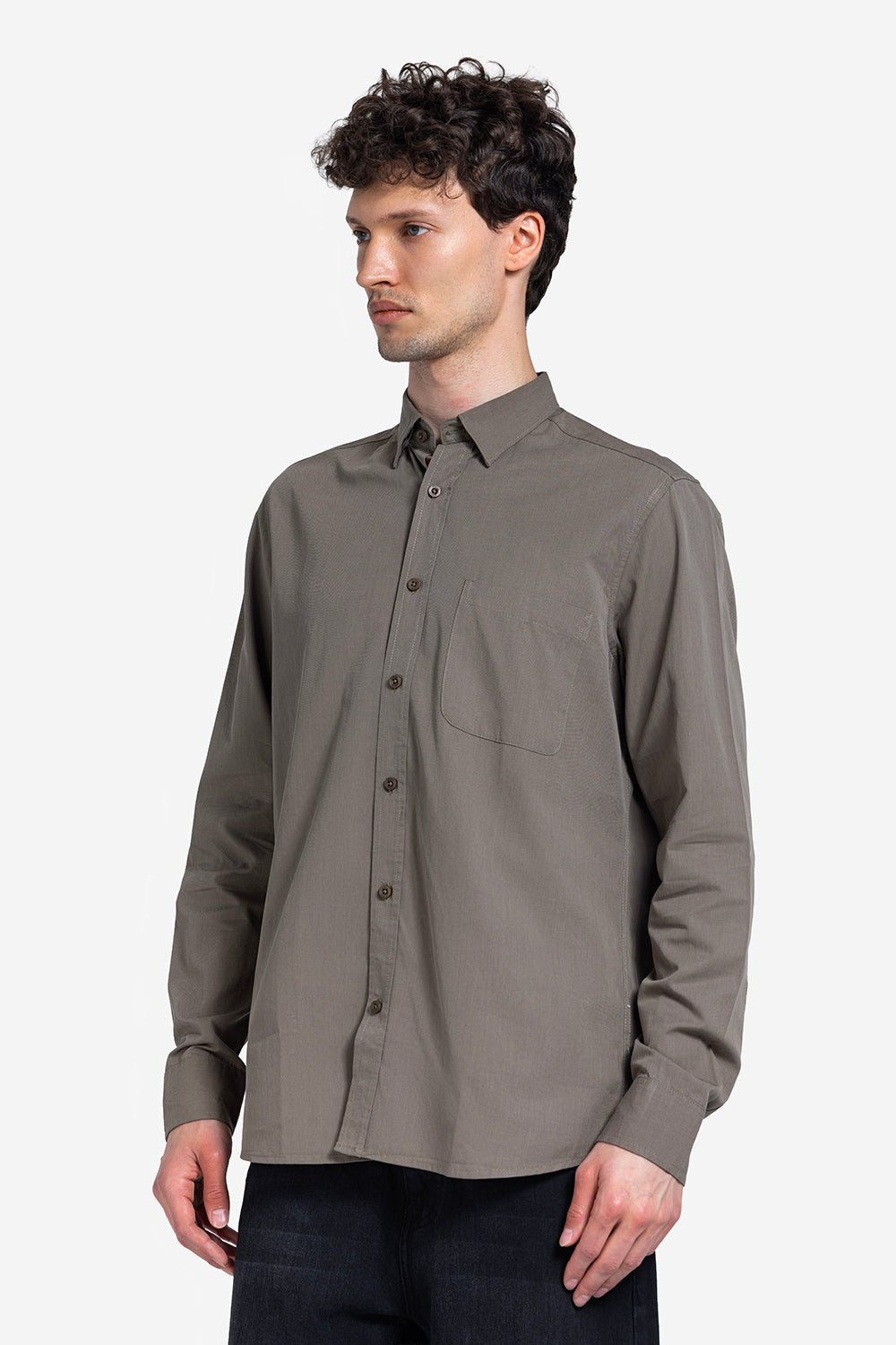 long sleeve shirt - Men - Plain