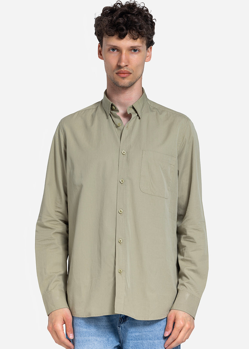 long sleeve shirt - Men - Plain