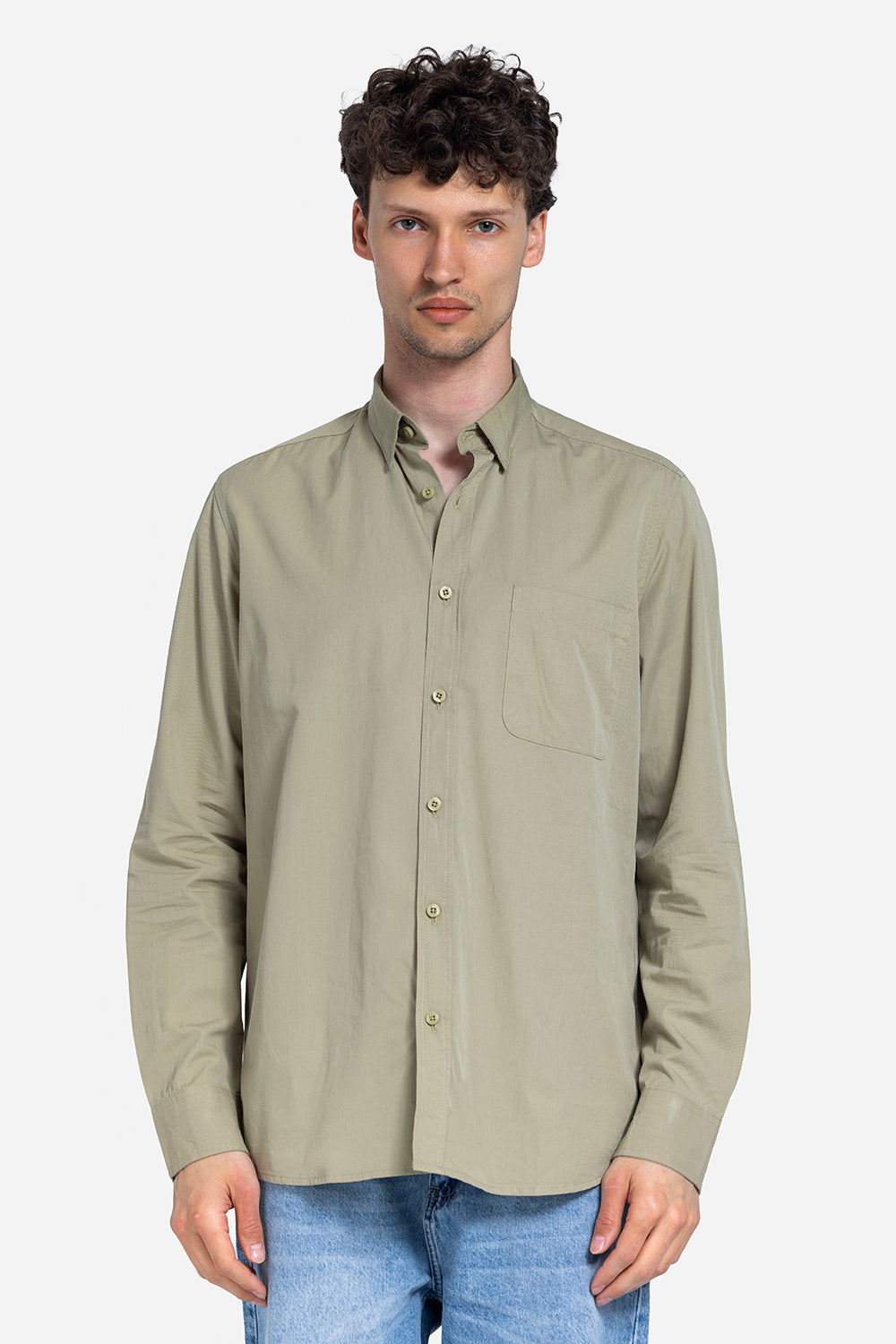 long sleeve shirt - Men - Plain