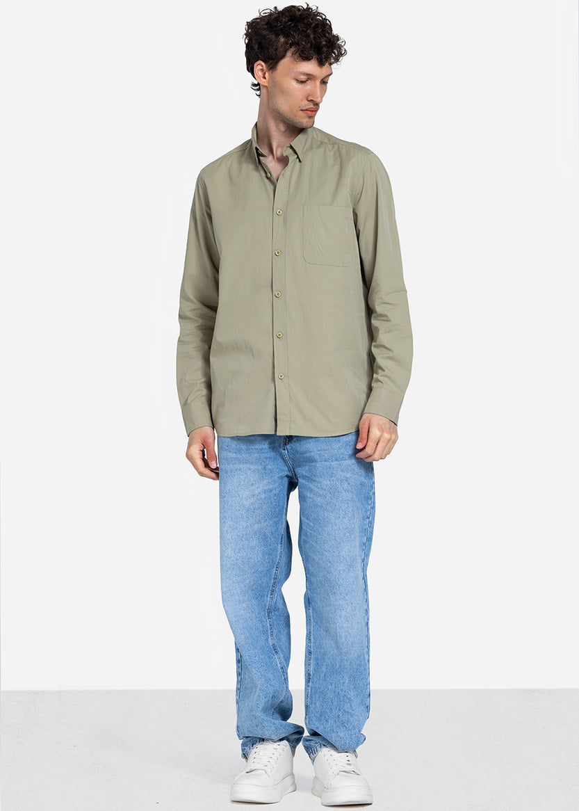 long sleeve shirt - Men - Plain
