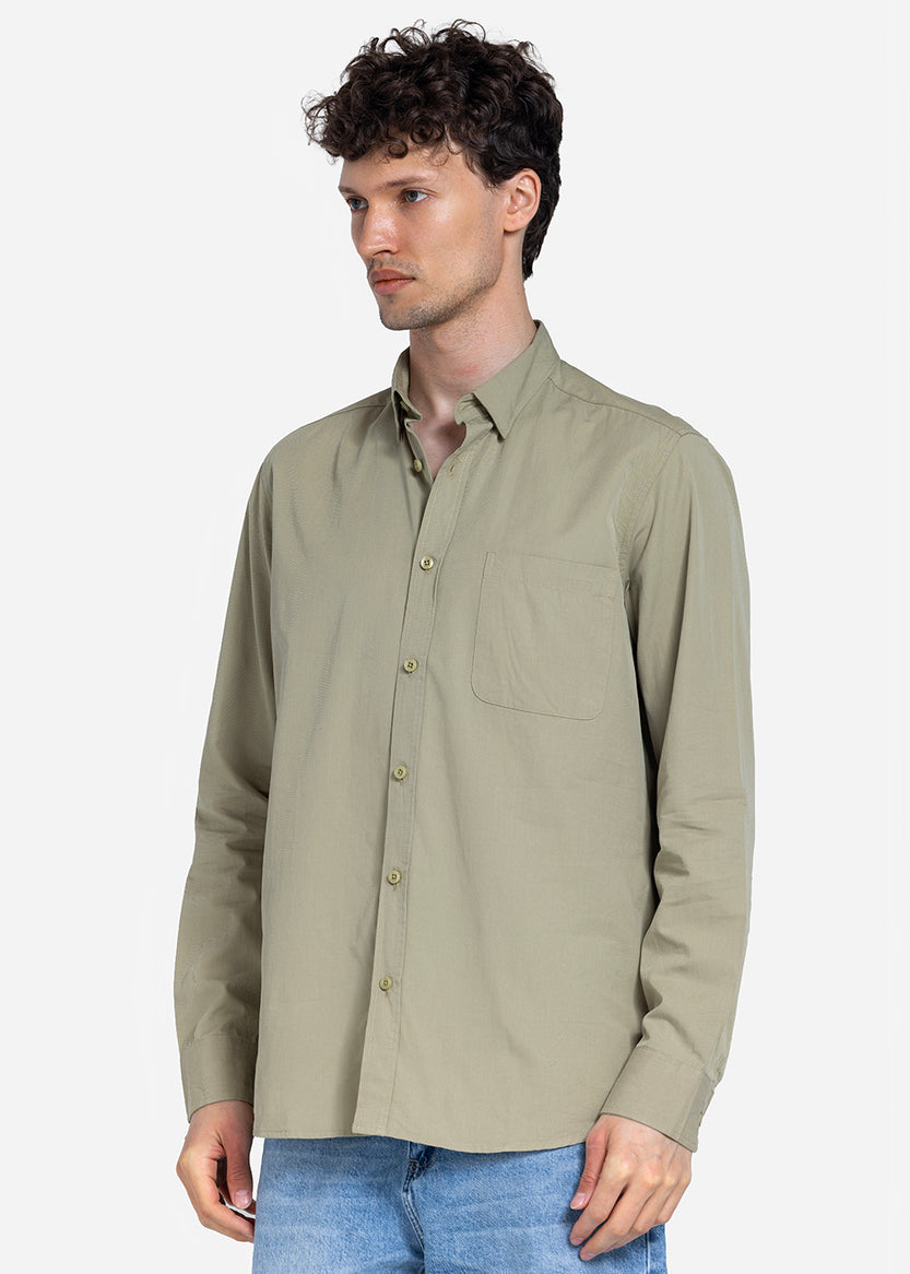 long sleeve shirt - Men - Plain