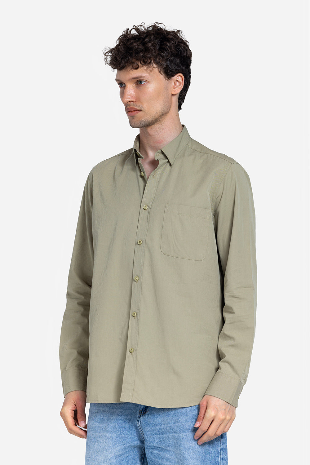 long sleeve shirt - Men - Plain