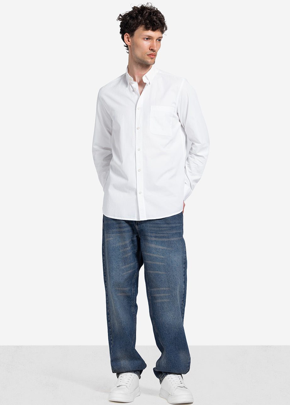 Long Sleeve Shirt - Men - Plain