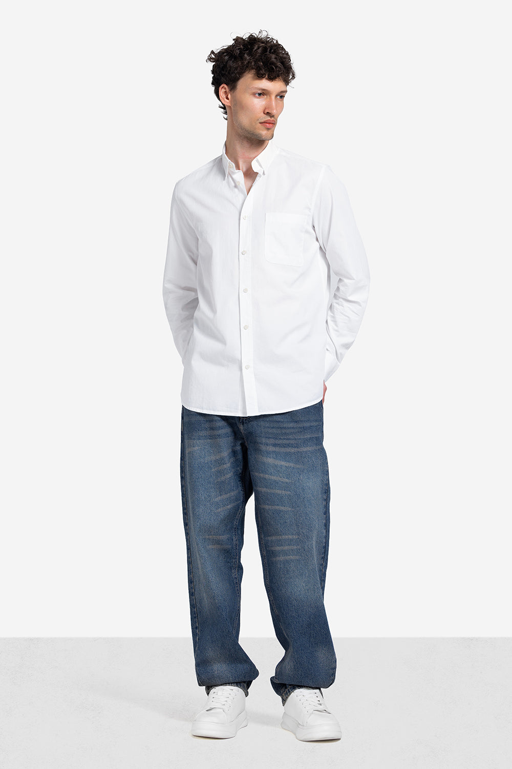 long sleeve shirt - Men - Plain