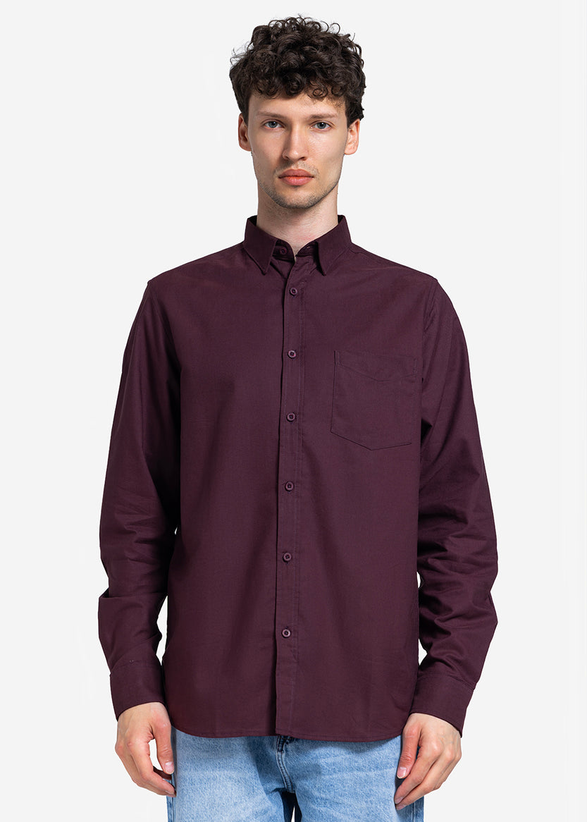 long sleeve shirt - Men - Plain
