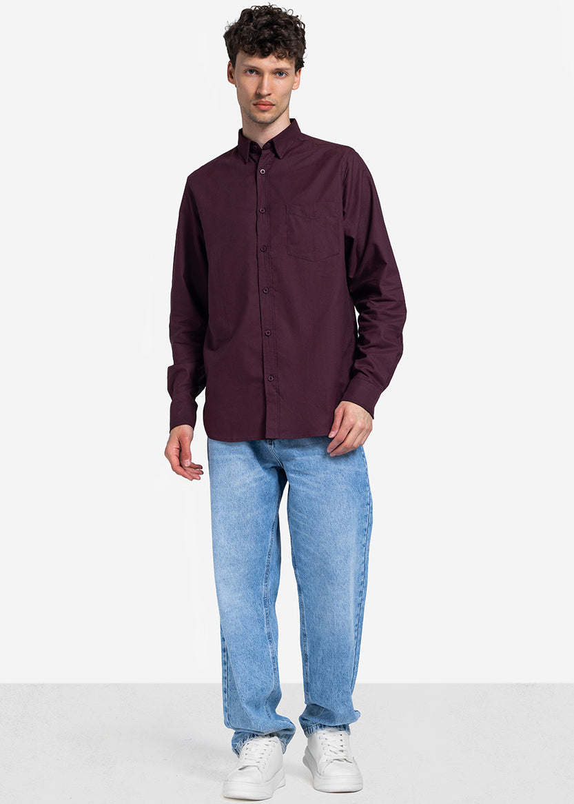 long sleeve shirt - Men - Plain