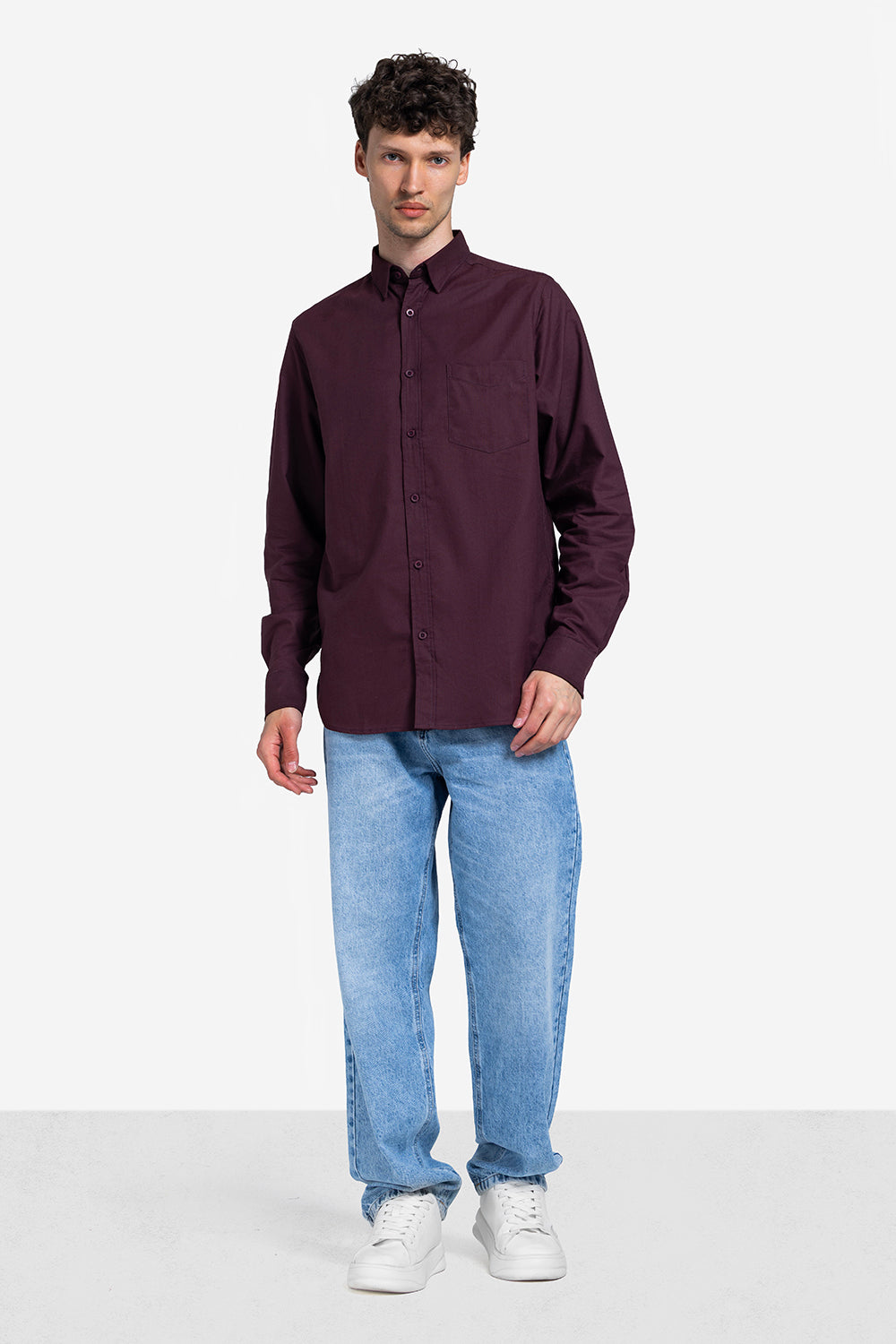 long sleeve shirt - Men - Plain