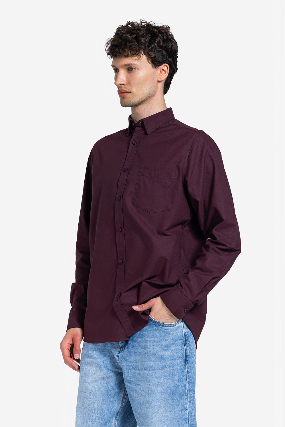 long sleeve shirt - Men - Plain