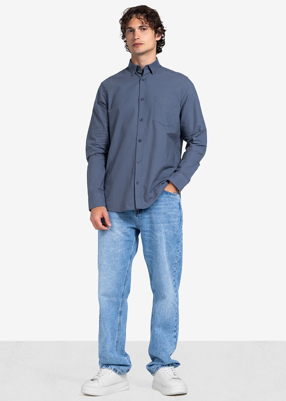 Long Sleeve Shirt - Men - Plain