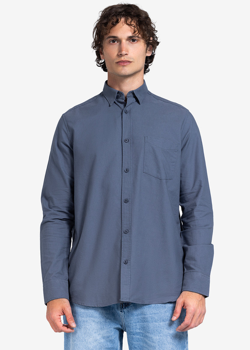 long sleeve shirt - Men - Plain