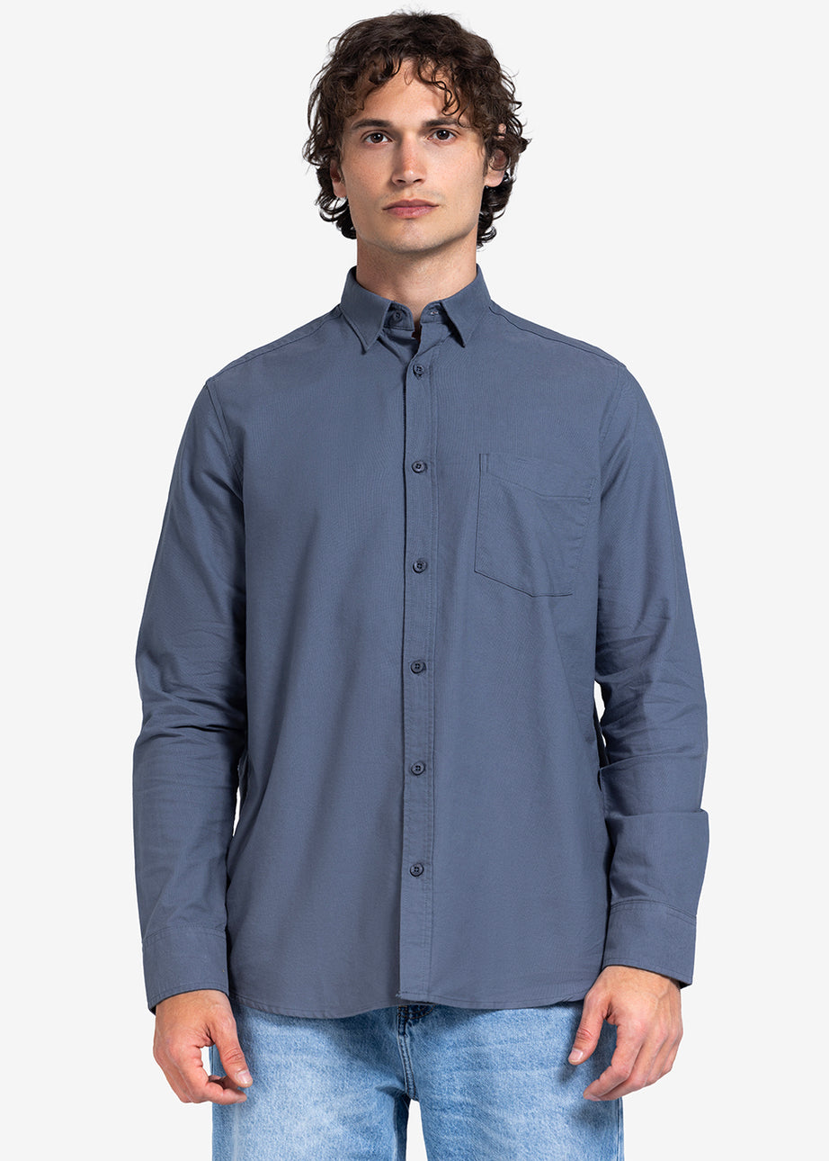 Long Sleeve Shirt - Men - Plain