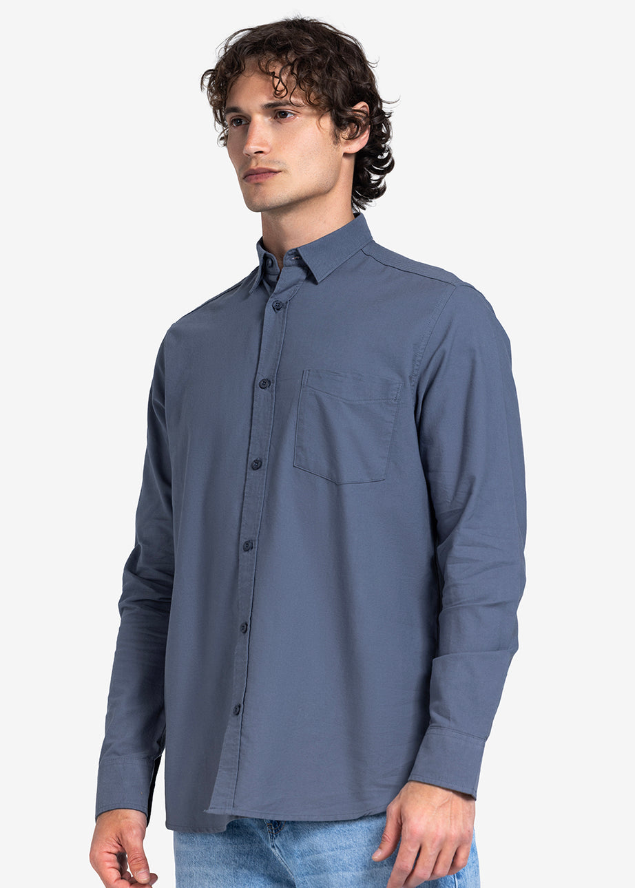 Long Sleeve Shirt - Men - Plain