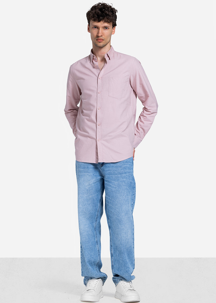 Long Sleeve Shirt - Men - Plain