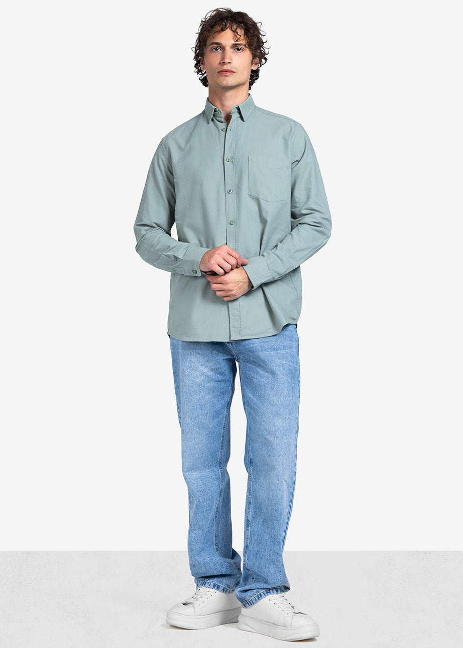 Long Sleeve Shirt - Men - Plain