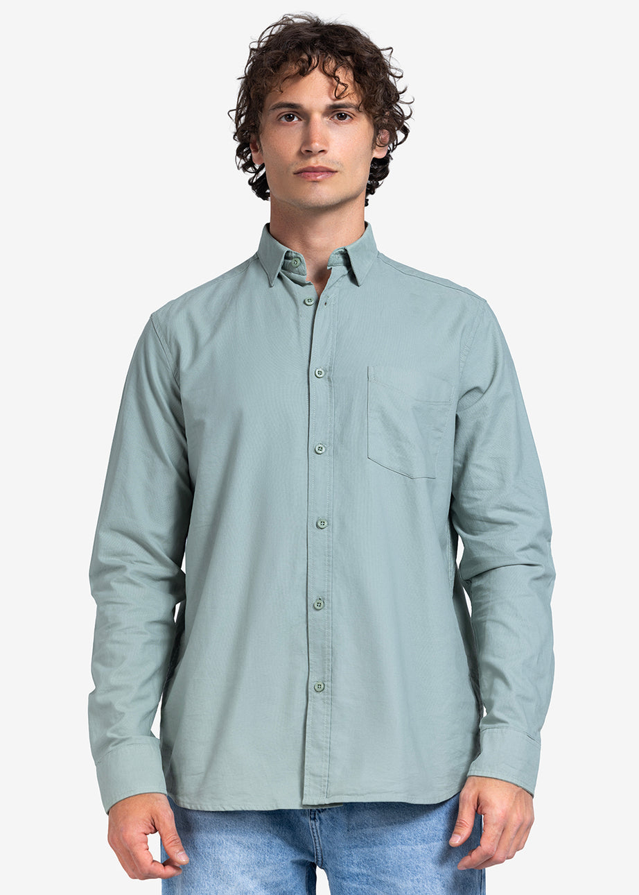 Long Sleeve Shirt - Men - Plain