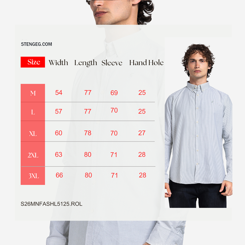 Long Sleeve Shirt - Men - Striped