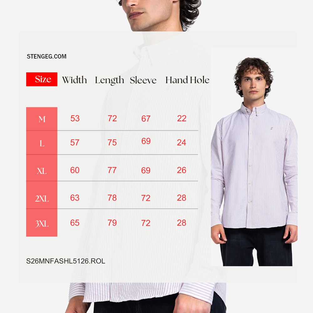 Long Sleeve Shirt - Men - Striped