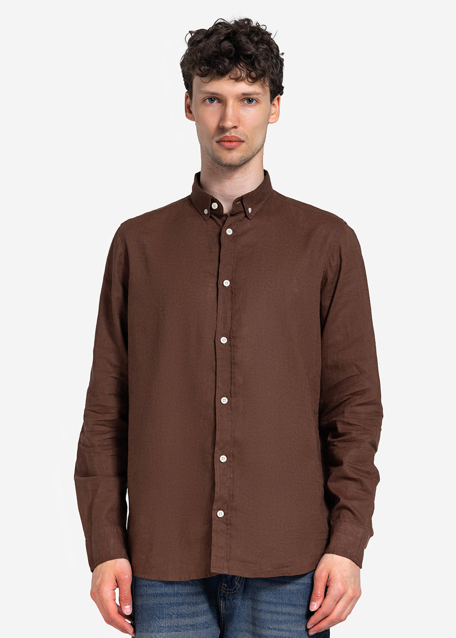 Long Sleeve Shirt - Men - Plain