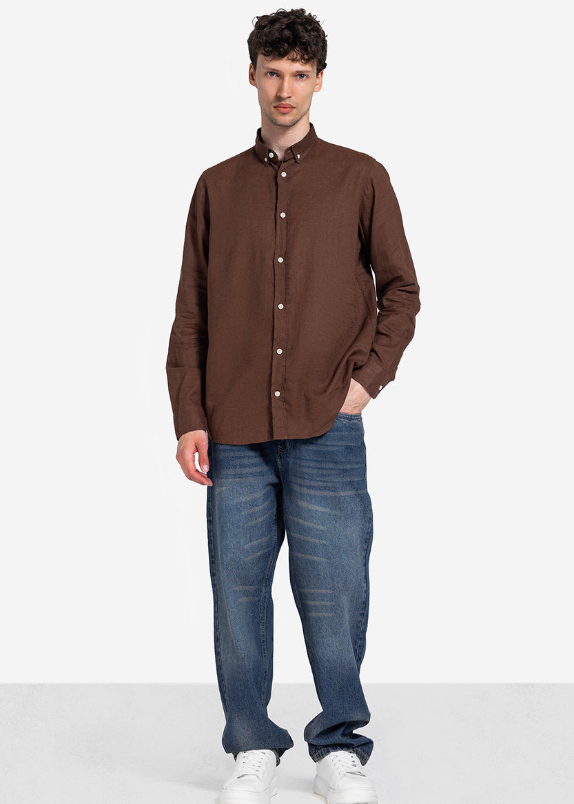 long sleeve shirt - Men - Plain