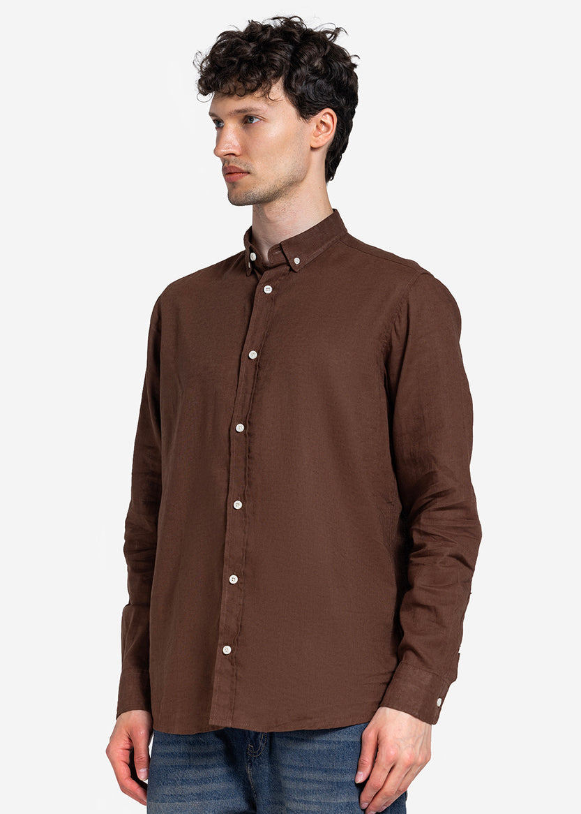 long sleeve shirt - Men - Plain