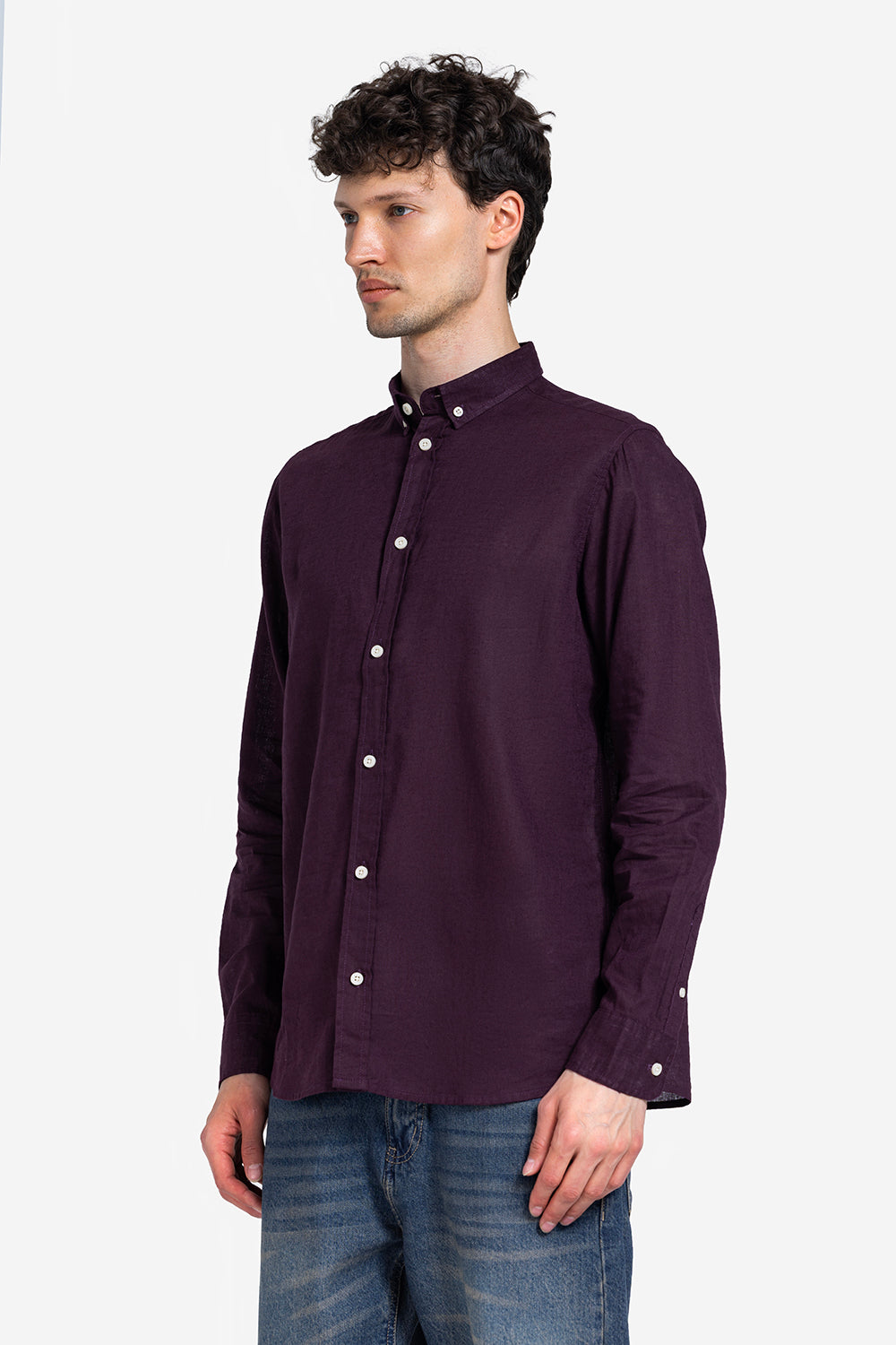 long sleeve shirt - Men - Plain