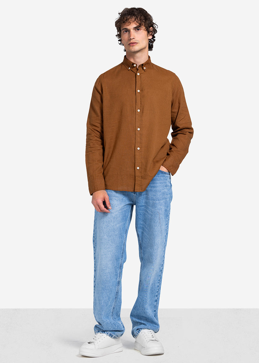 long sleeve shirt - Men - Plain