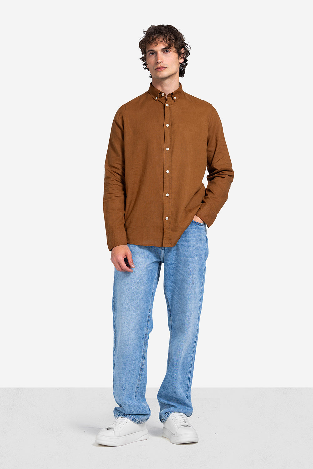 long sleeve shirt - Men - Plain