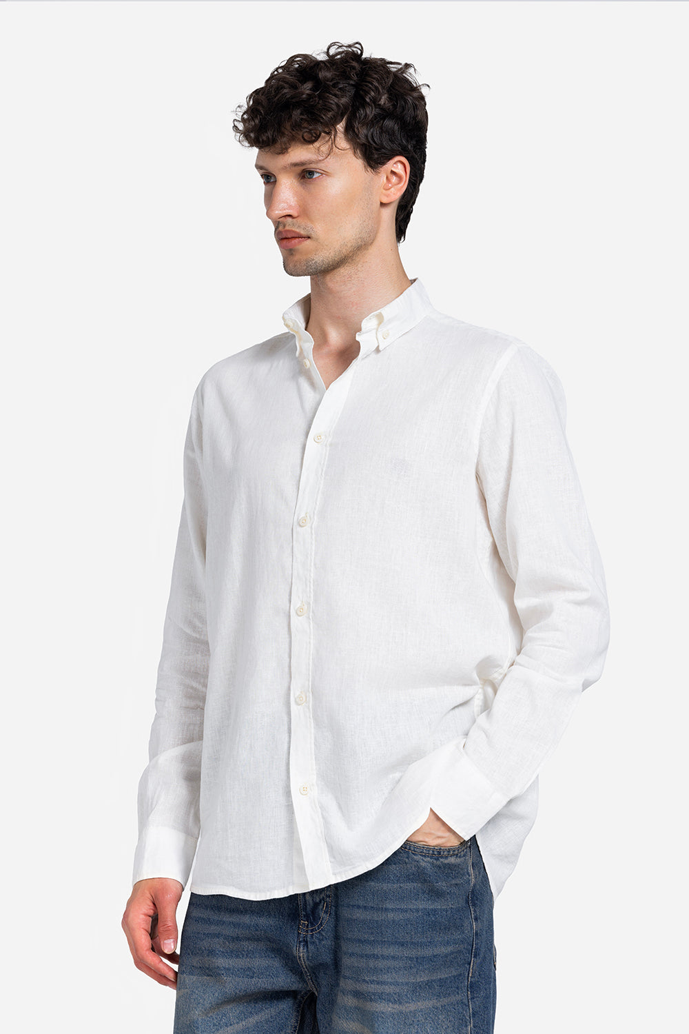 long sleeve shirt - Men - Plain