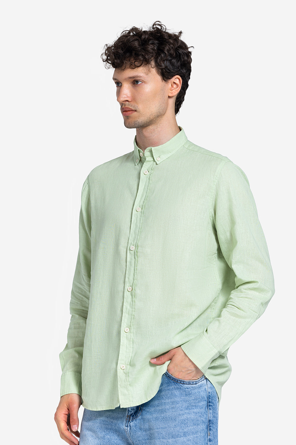 long sleeve shirt - Men - Plain