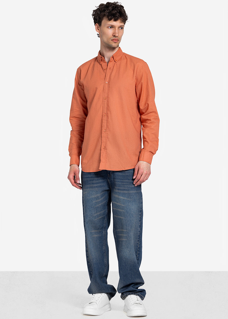 Long Sleeve Shirt - Men - Plain