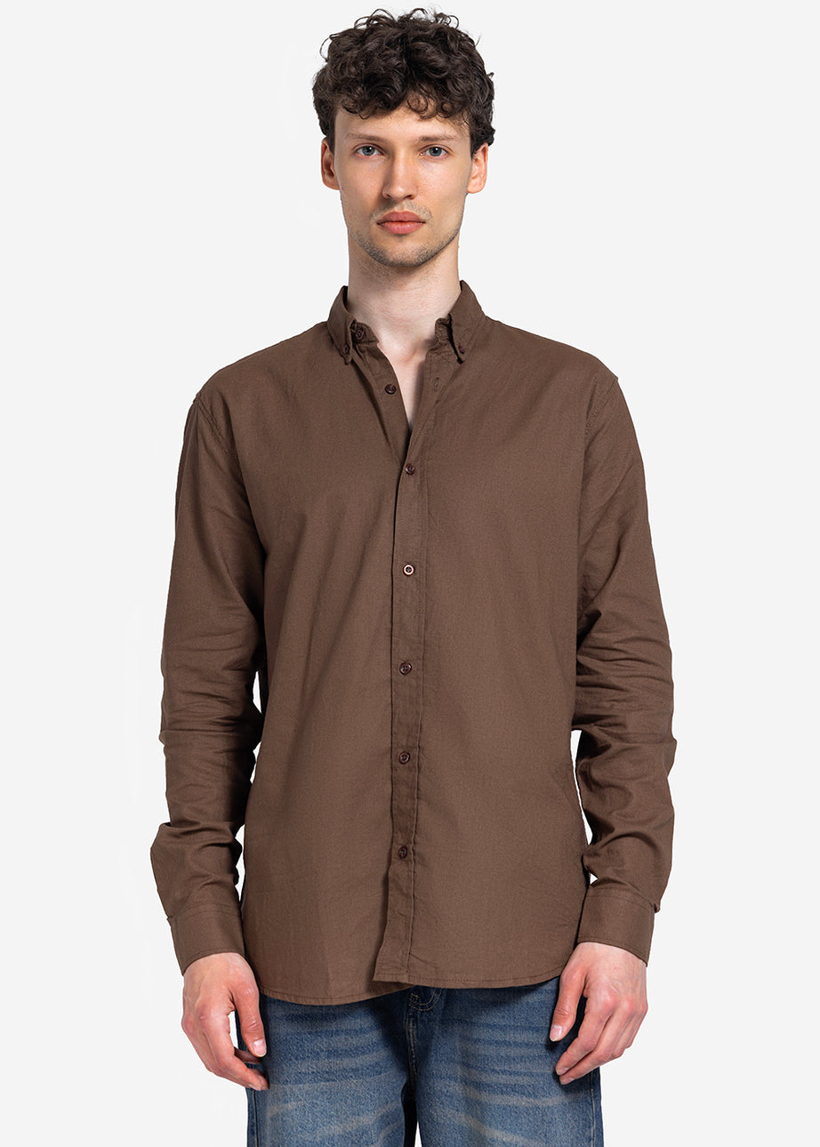 Long Sleeve Shirt - Men - Plain