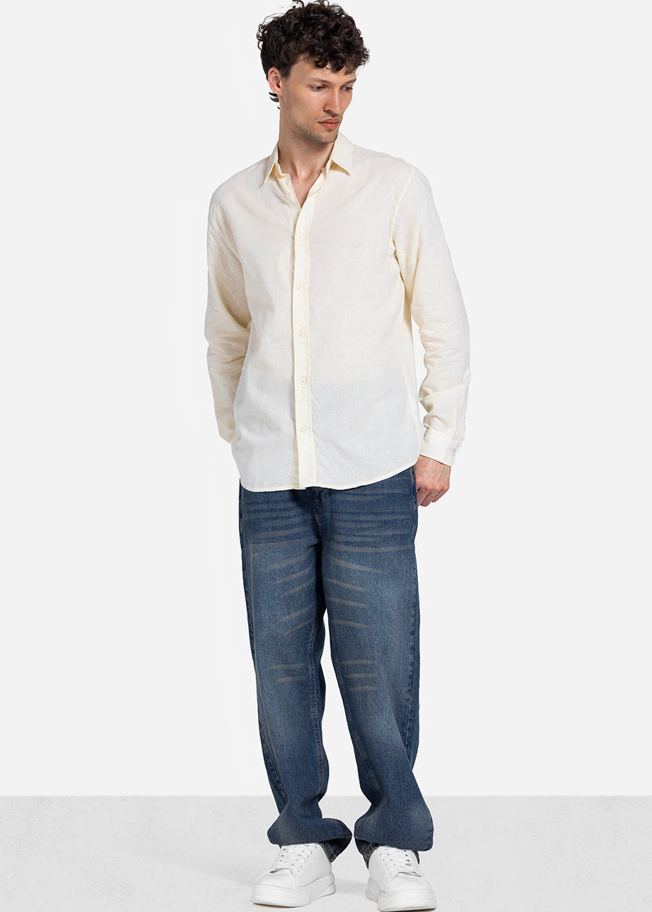 Long Sleeve Shirt - Men - Plain