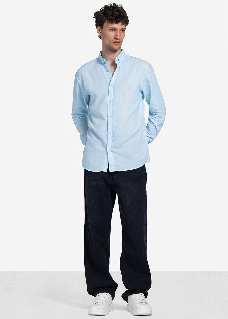Long Sleeve Shirt - Men - Plain