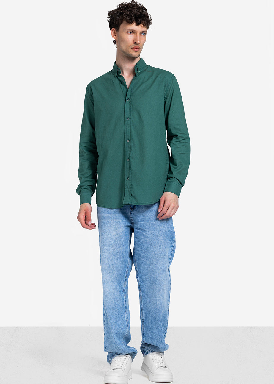 Long Sleeve Shirt - Men - Plain
